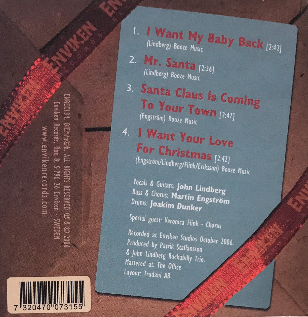 CD-EP - John Lindberg Rockabilly Trio - Christmas Special