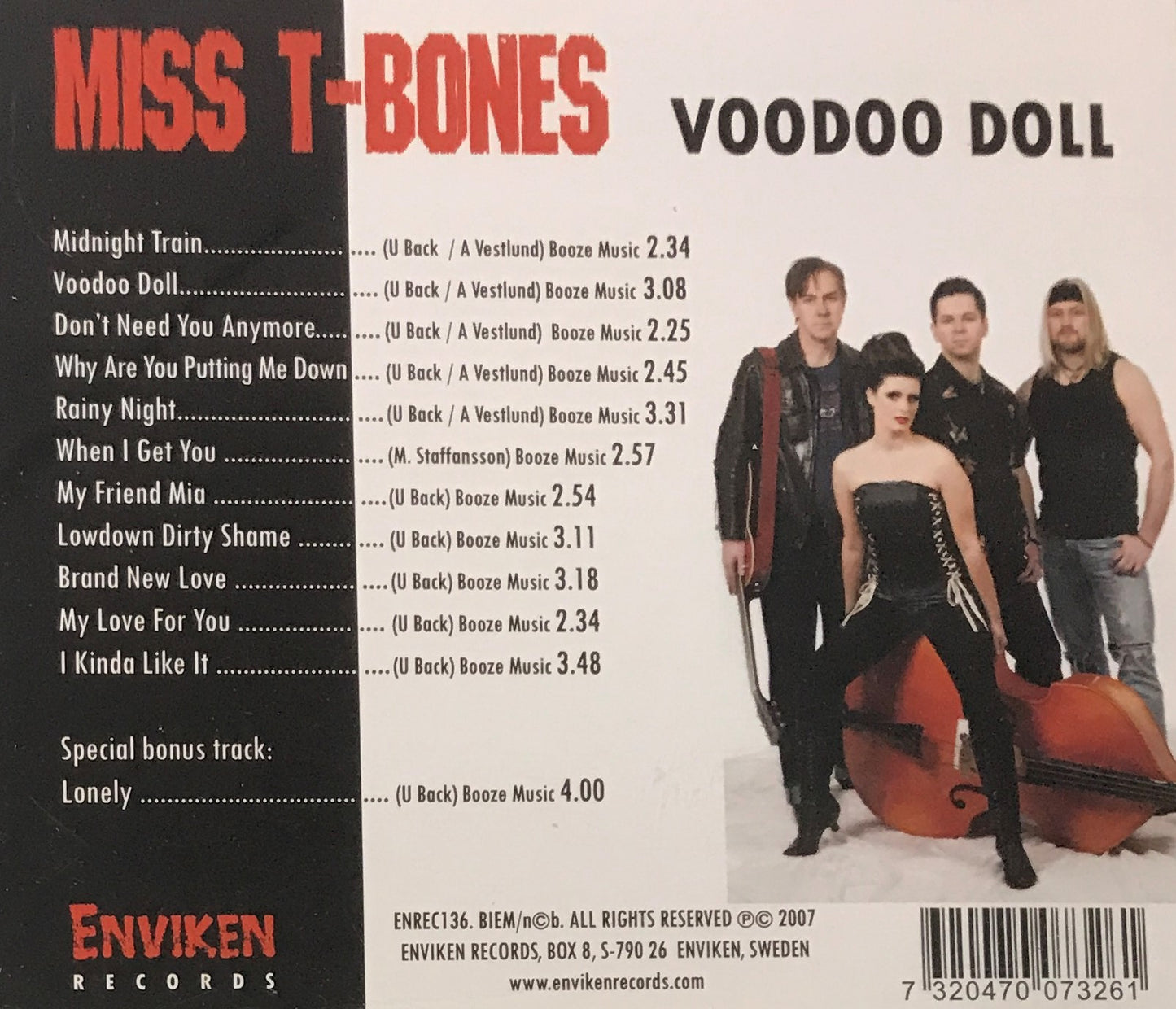 CD - Miss T-Bones - Voodoo Doll