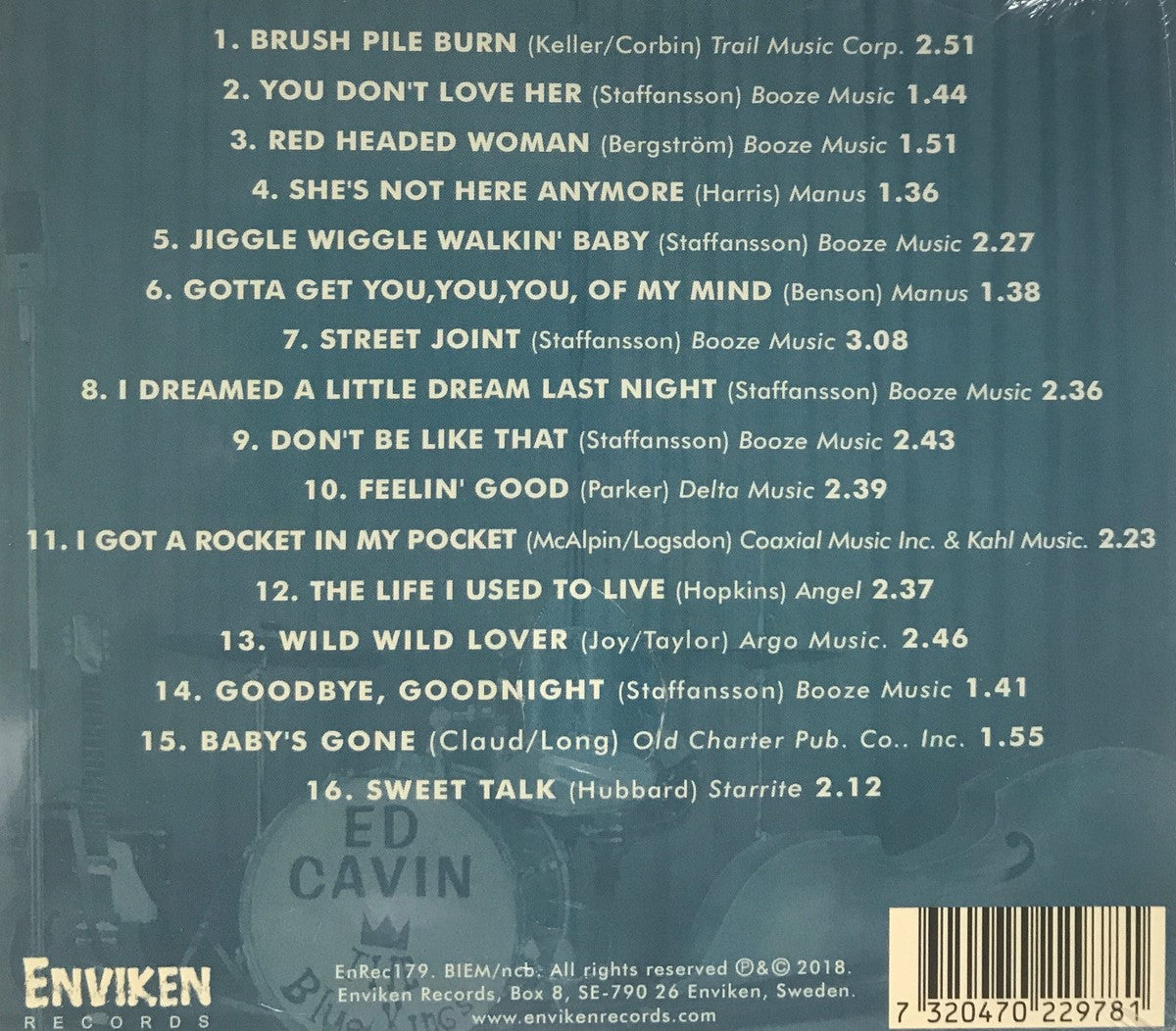 CD - Ed Cavin & The Blue Kings - Street Joint