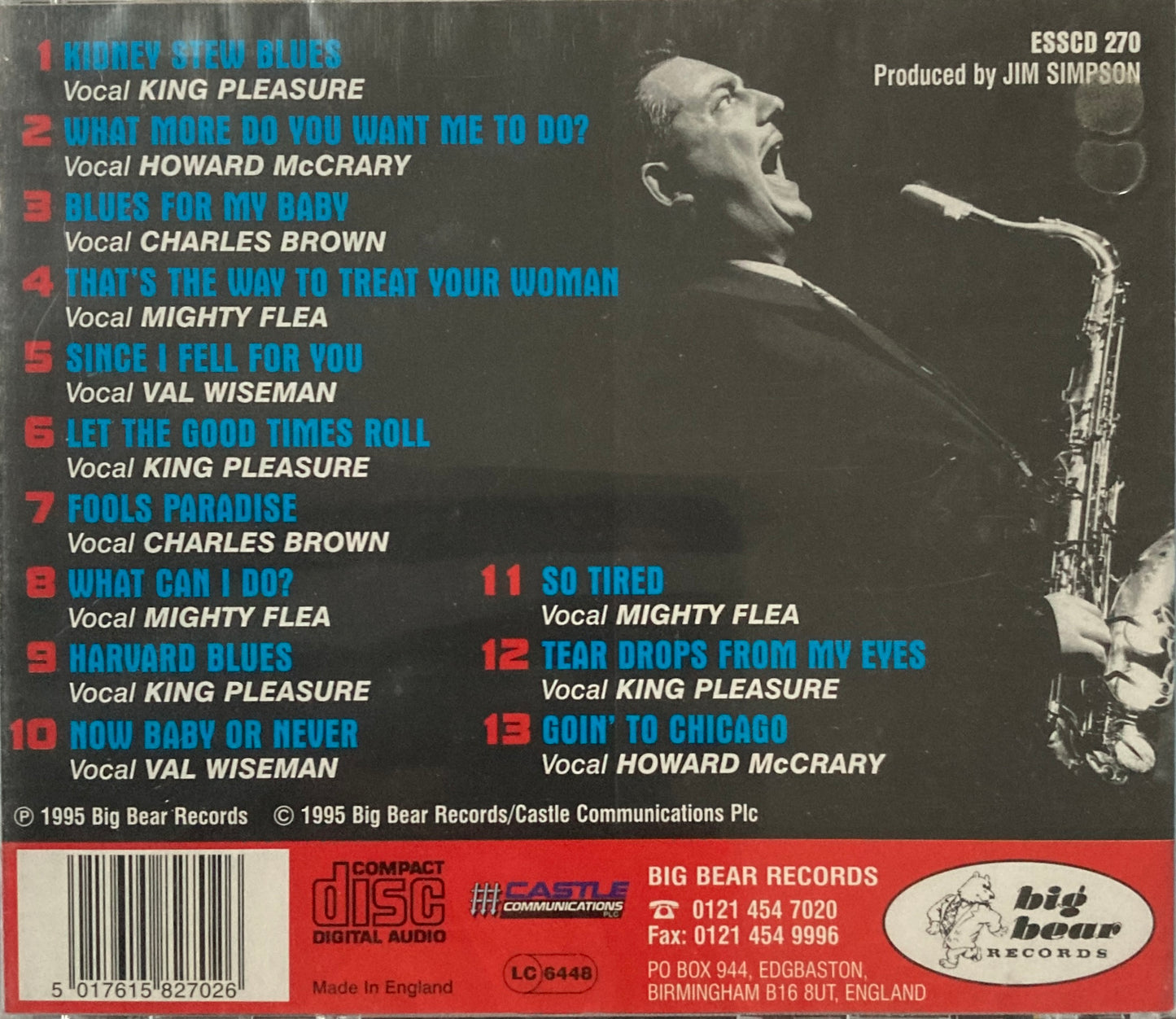 CD - King Pleasure & The Biscuit Boys - Blues & Rhythm Review Vol.1