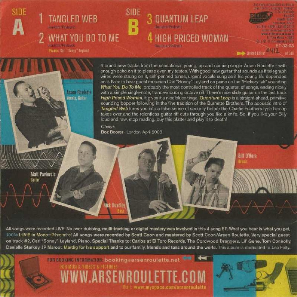 CD - Arsen Roulette - Live In Monophonic