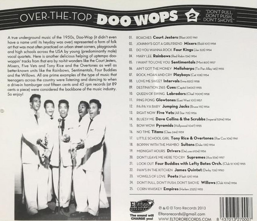 CD - VA - Over The Top Doo Wops Vol. 2