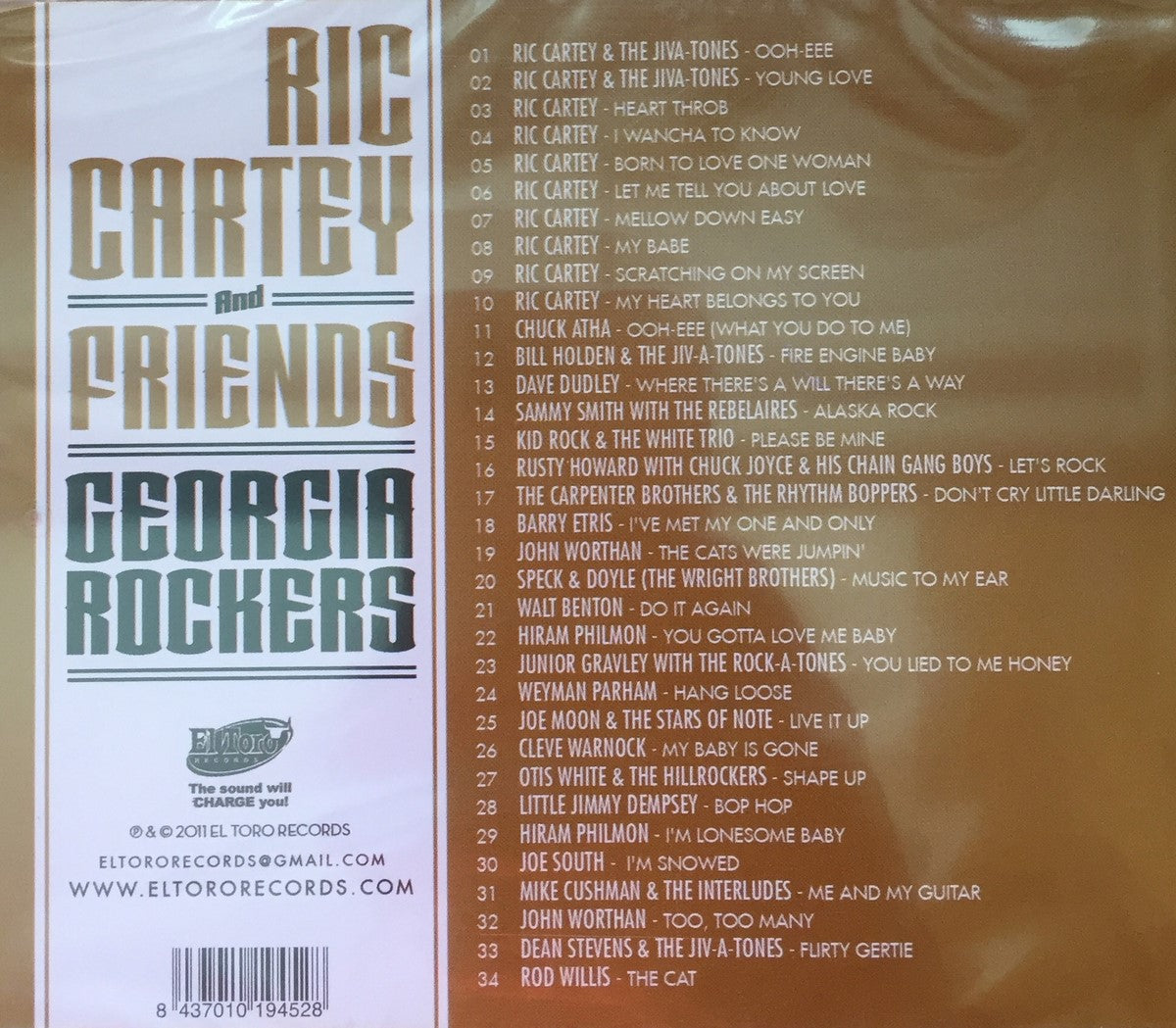 CD - VA - Ric Cartey & Friends: Georgia Rockers