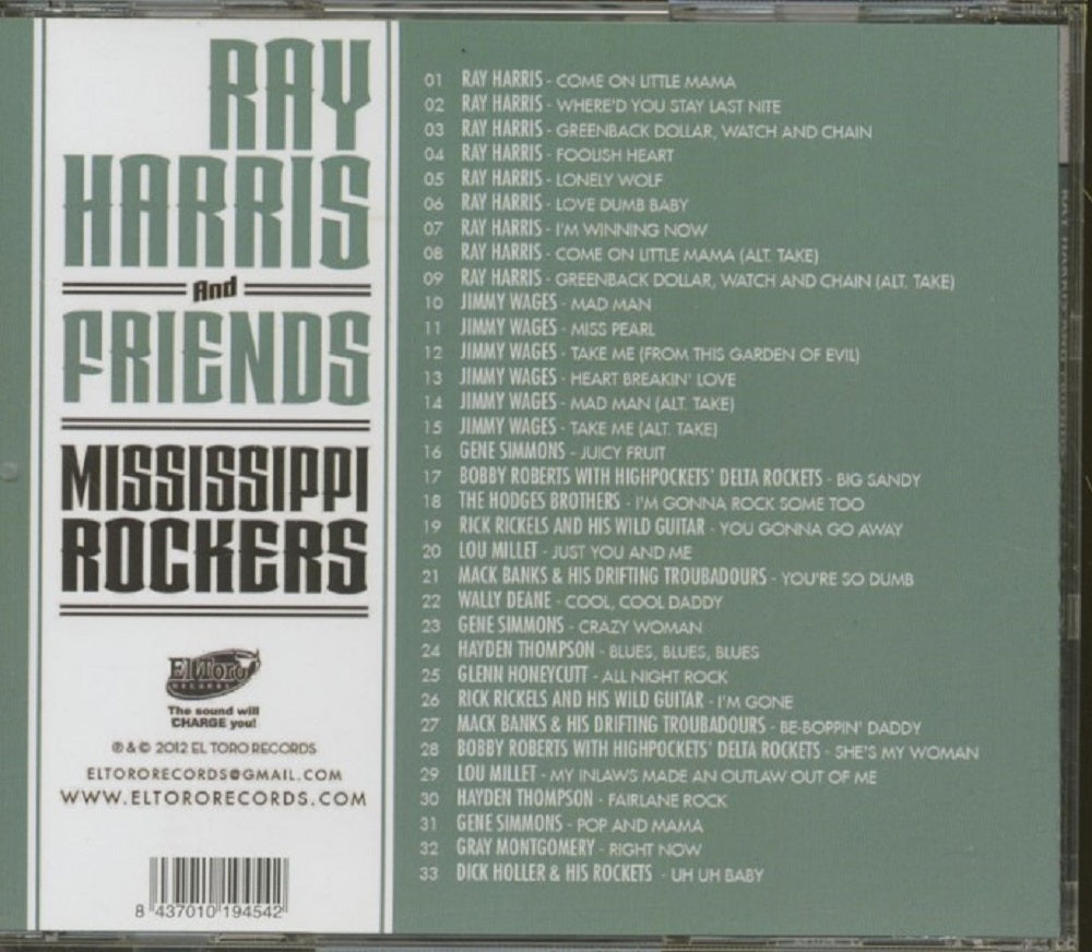 CD - VA - Ray Harris & Friends: Mississippi Rockers