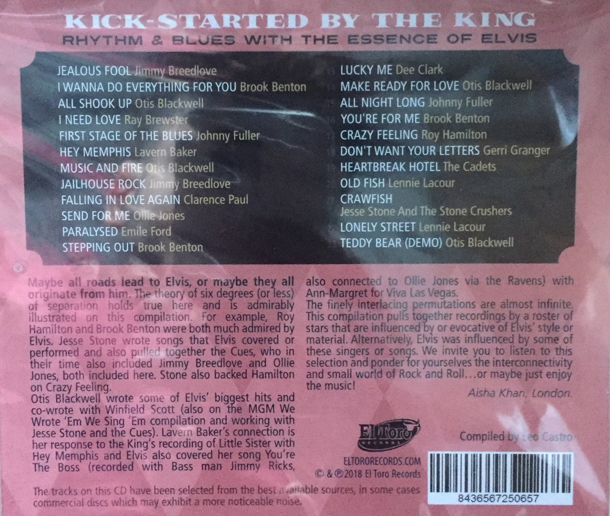 CD - VA - Kick-Started By The King - Rhythm & Blues With The Essence Of Elvis