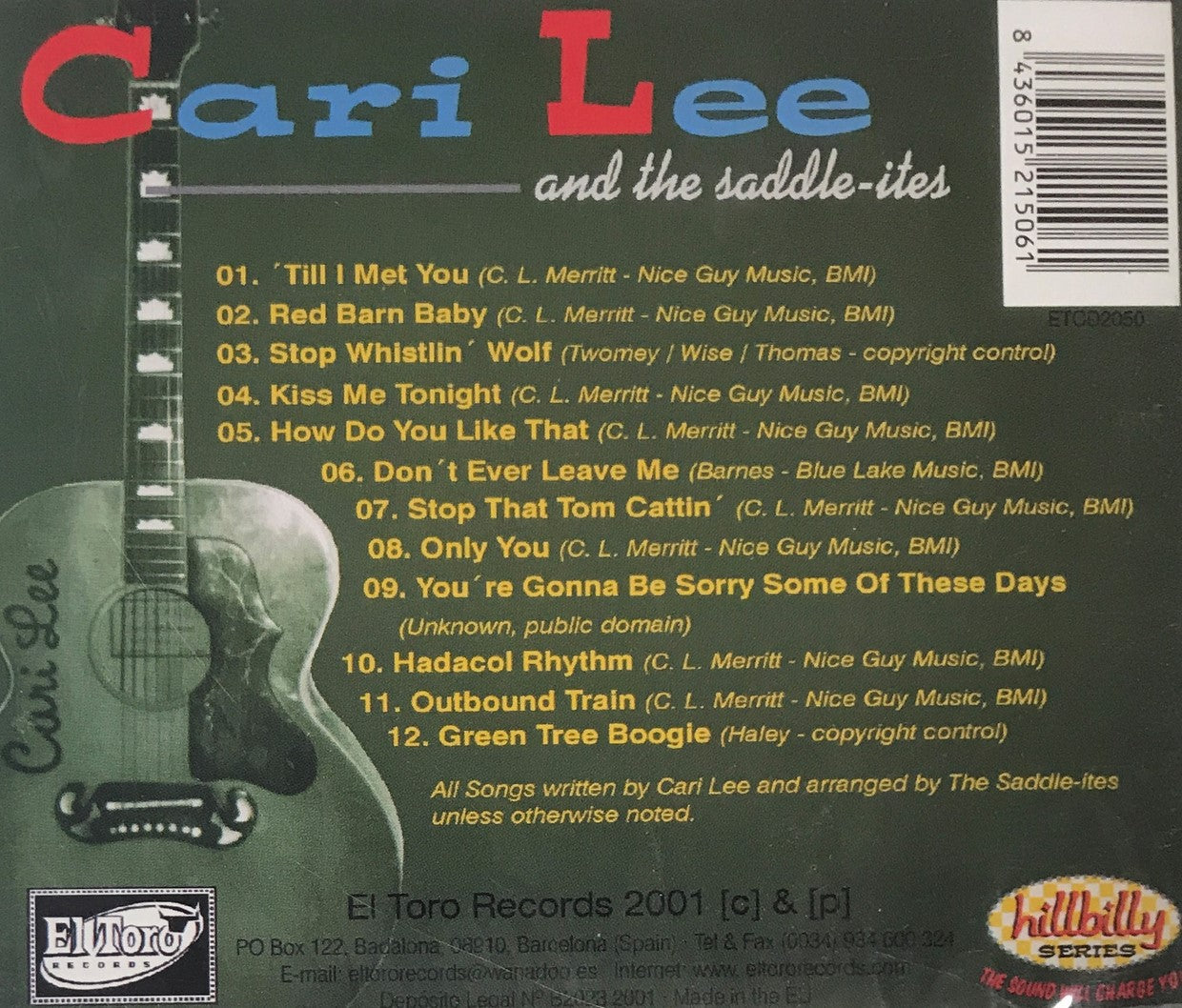 CD - Cari Lee & The Saddle-Ites - Red Barn Baby