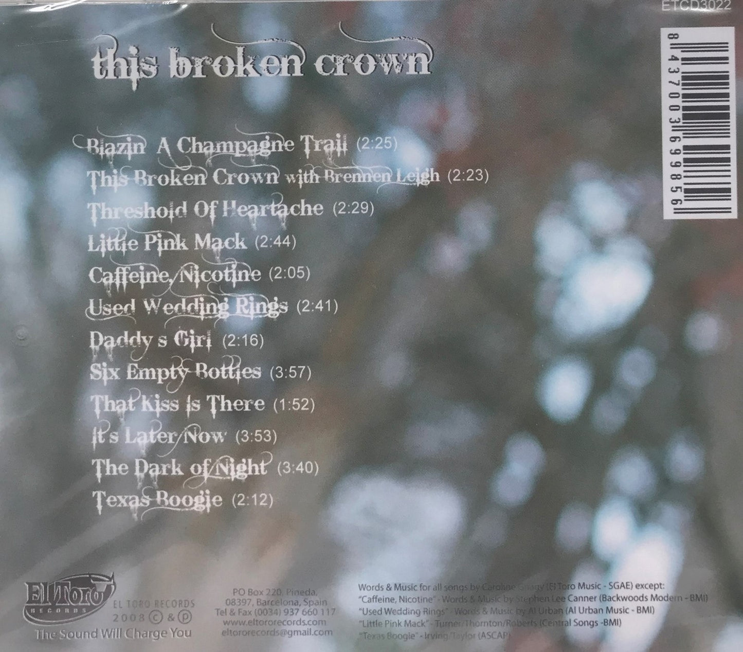 CD - Caroline Casey And The Stringslingers - This Broken Crown