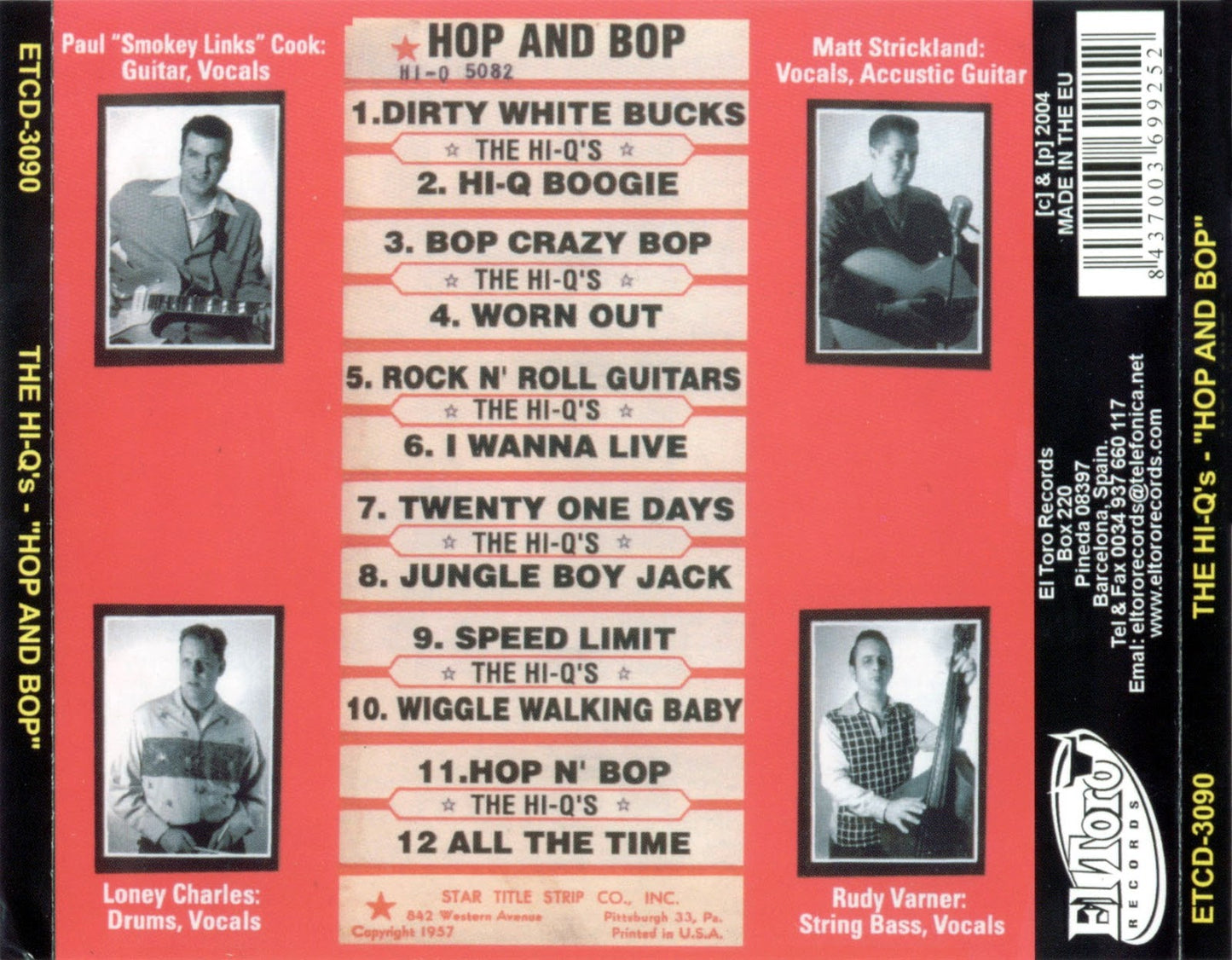 CD - Hi-Qs - Hop & Bop