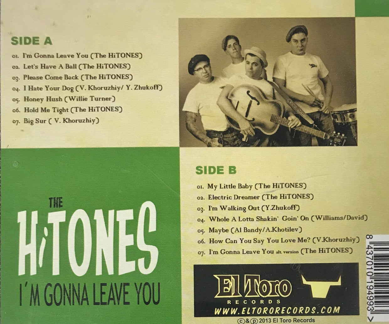 CD - Hitones - I'm Gonna Leave You