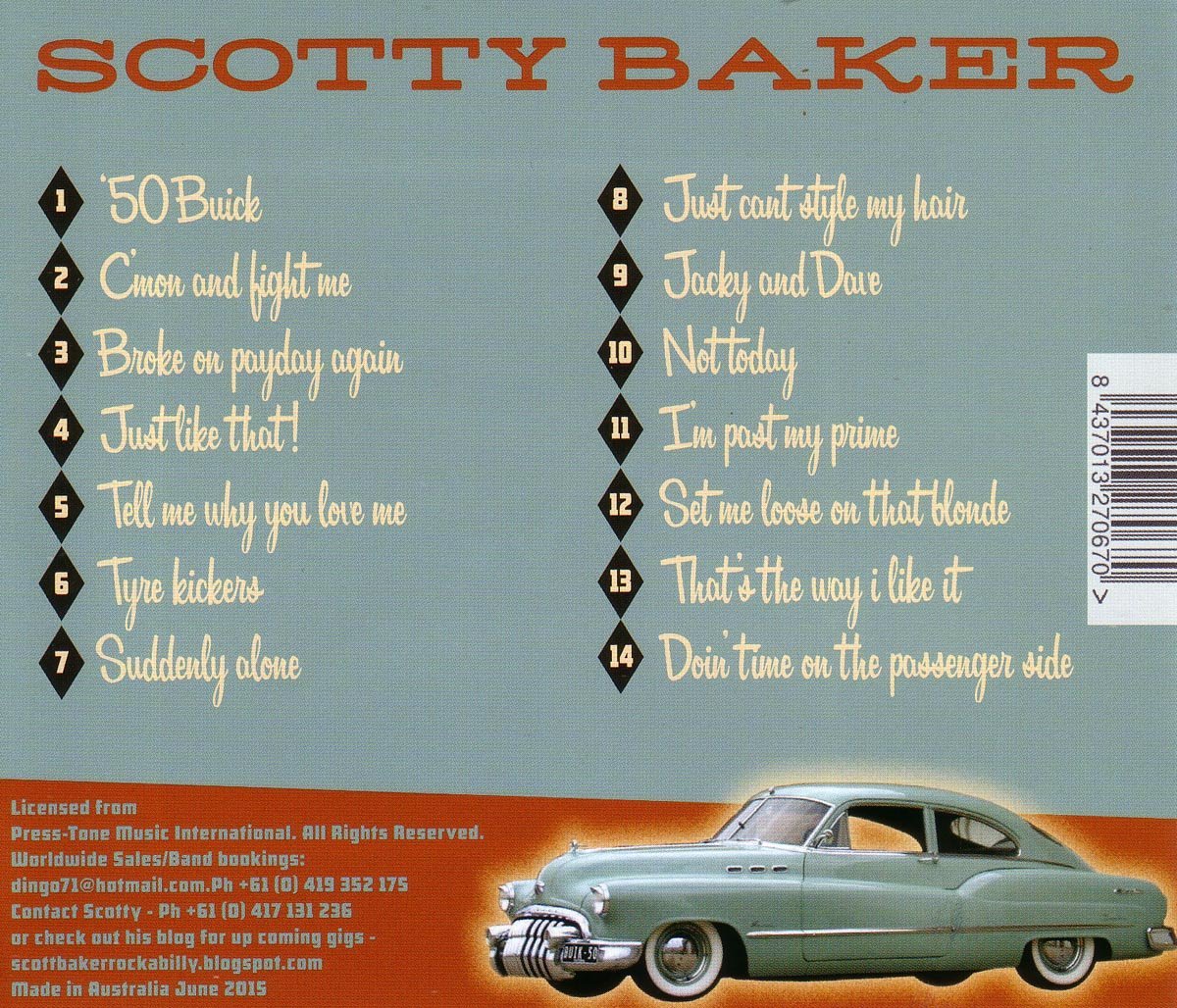 CD - Scotty Baker - Just Like That!