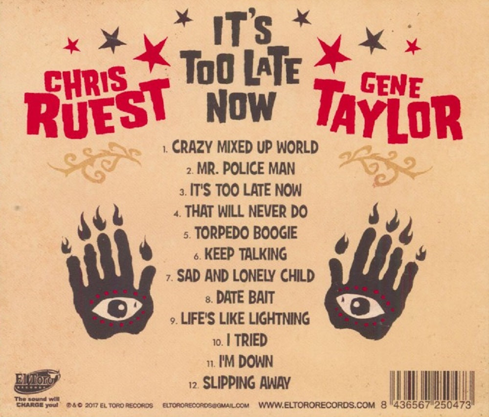 CD - Chris Ruest & Gene Taylor - It's Too Late Now