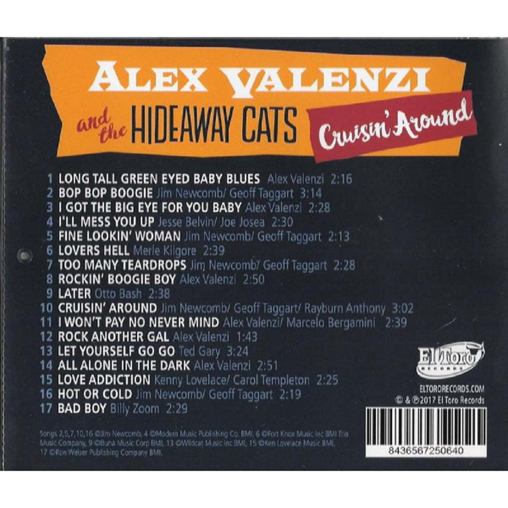 CD - Alex Valenzi And the Hideaway Cats - Cruisin' Around