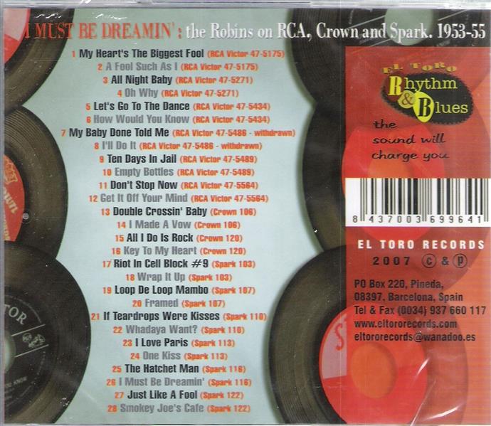 CD - Robins - I Must Be Dreamin'