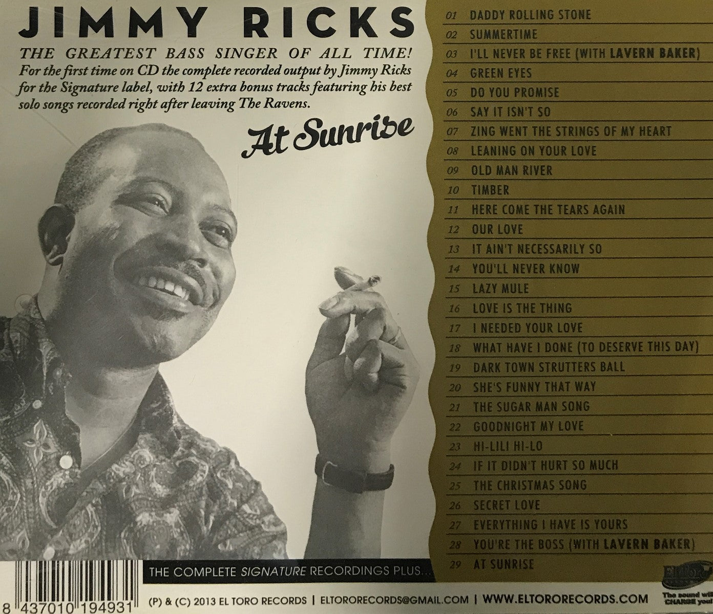 CD - Jimmy Ricks - At Sunrise