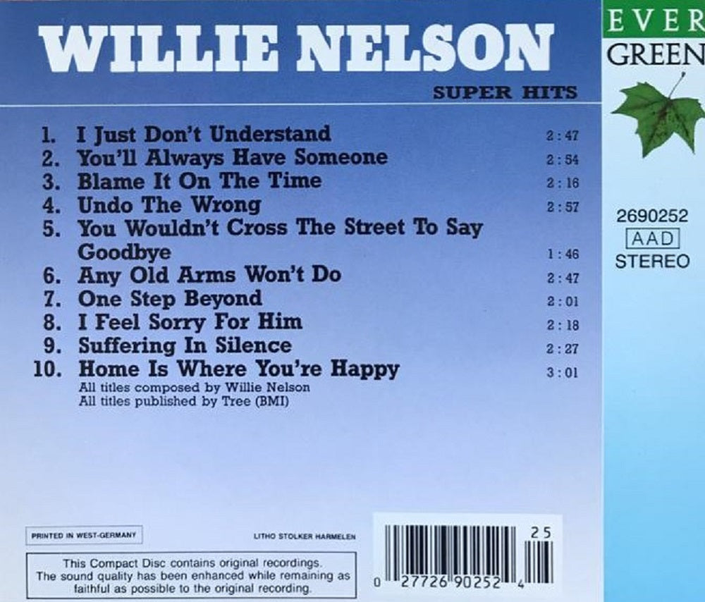 CD - Willie Nelson - Super Hits