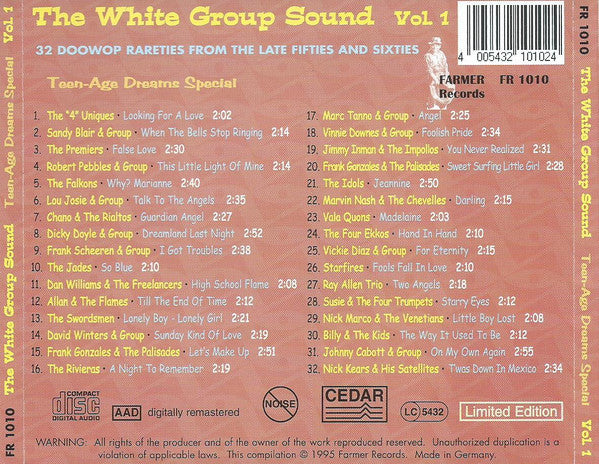 CD - VA - Teenage Dreams - The White Group Sound Vol. 1