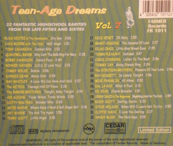 CD - VA - Teenage Dreams Vol. 7