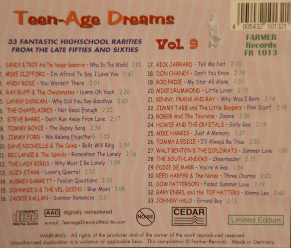 CD - VA - Teenage Dreams Vol. 9