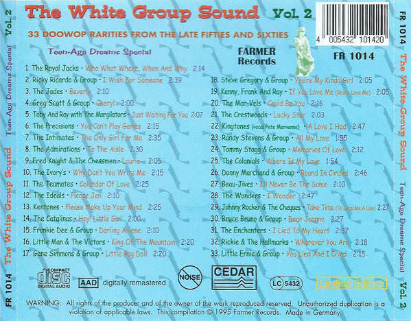 CD - VA - Teenage Dreams - The White Group Sound Vol. 2