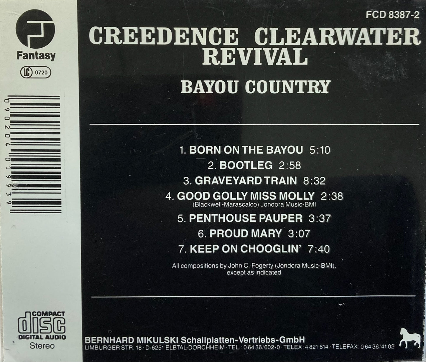 CD - Creedence Clearwater Revival - Bayou Country