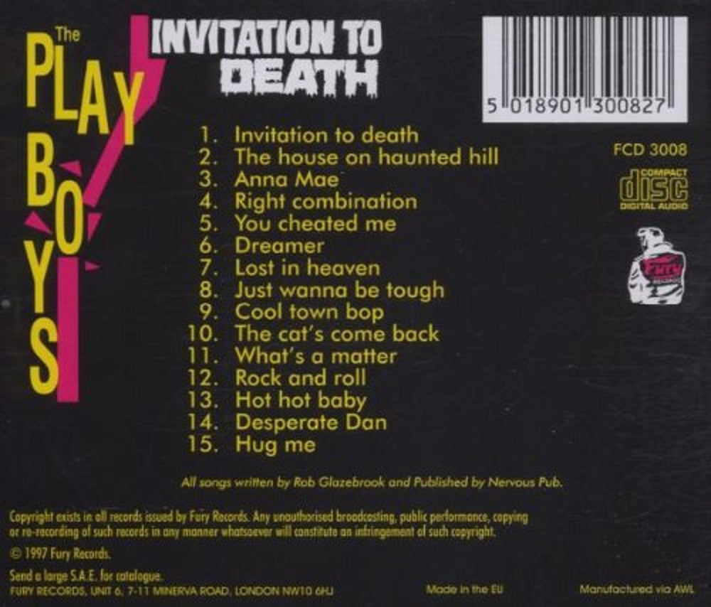 CD - Playboys - Invitation To Death