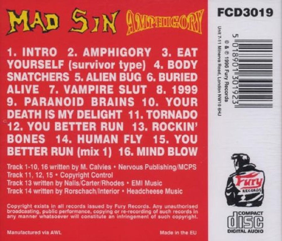 CD - Mad Sin - Amphigory