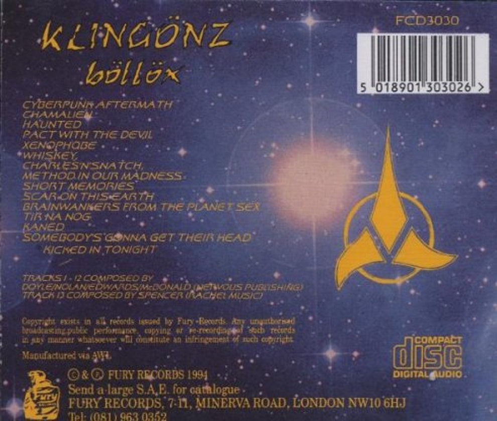 CD - Klingonz - Bollox