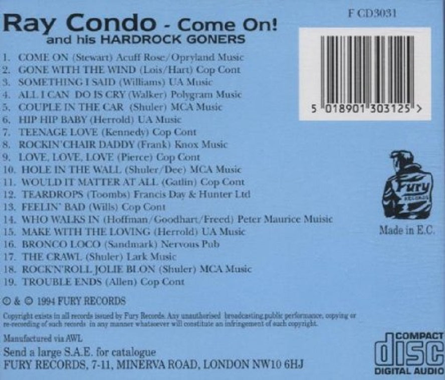 CD - Ray Condo - Come On!