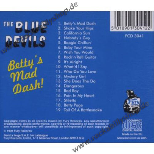 CD - Blue Devils - Bettys Mad Dash