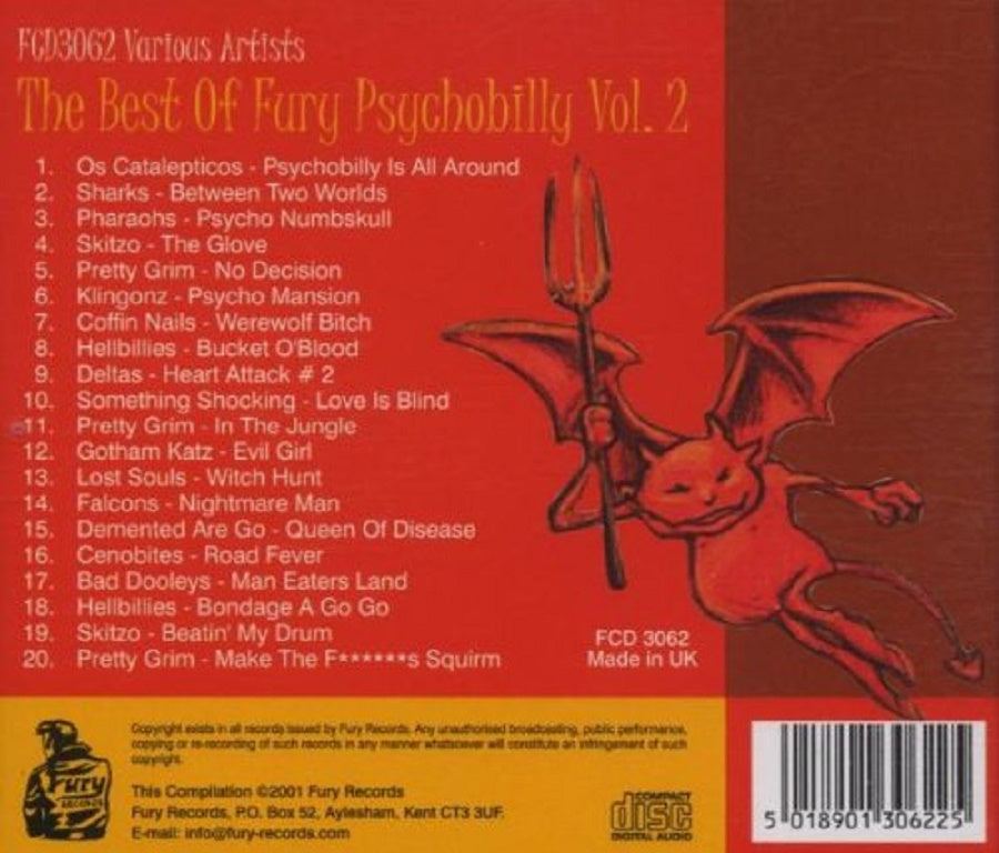 CD - VA - The Best Of Fury Psychobilly Volume 2