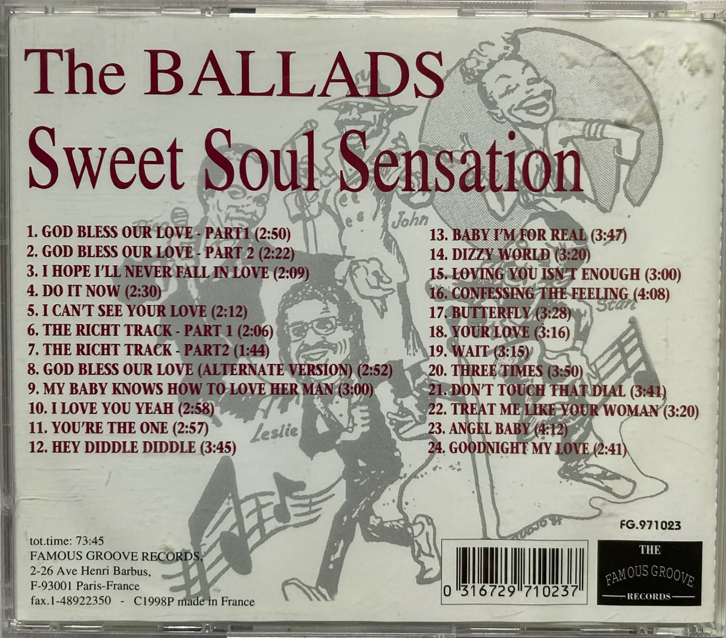 CD - Ballads - The Ballads Are Coming!!! Sweet Soul Sensation