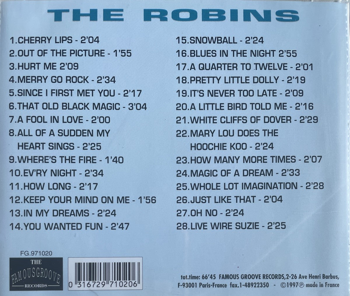 CD - Robins - Cherry Lips