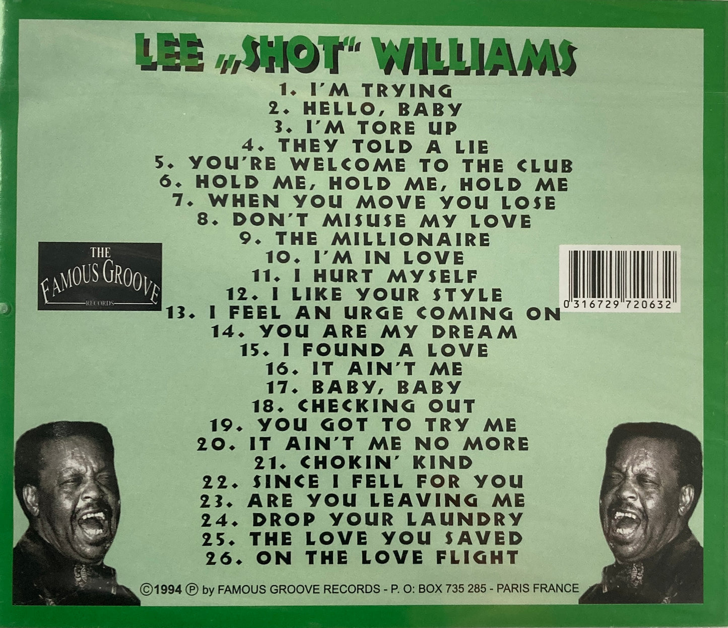 CD - Lee "Shot" Williams - Chicago Blues & Deep Soul