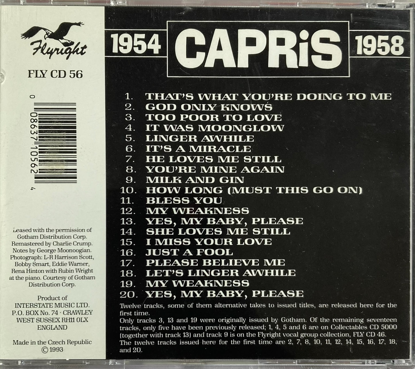 CD - Capris - 1954 - 1958