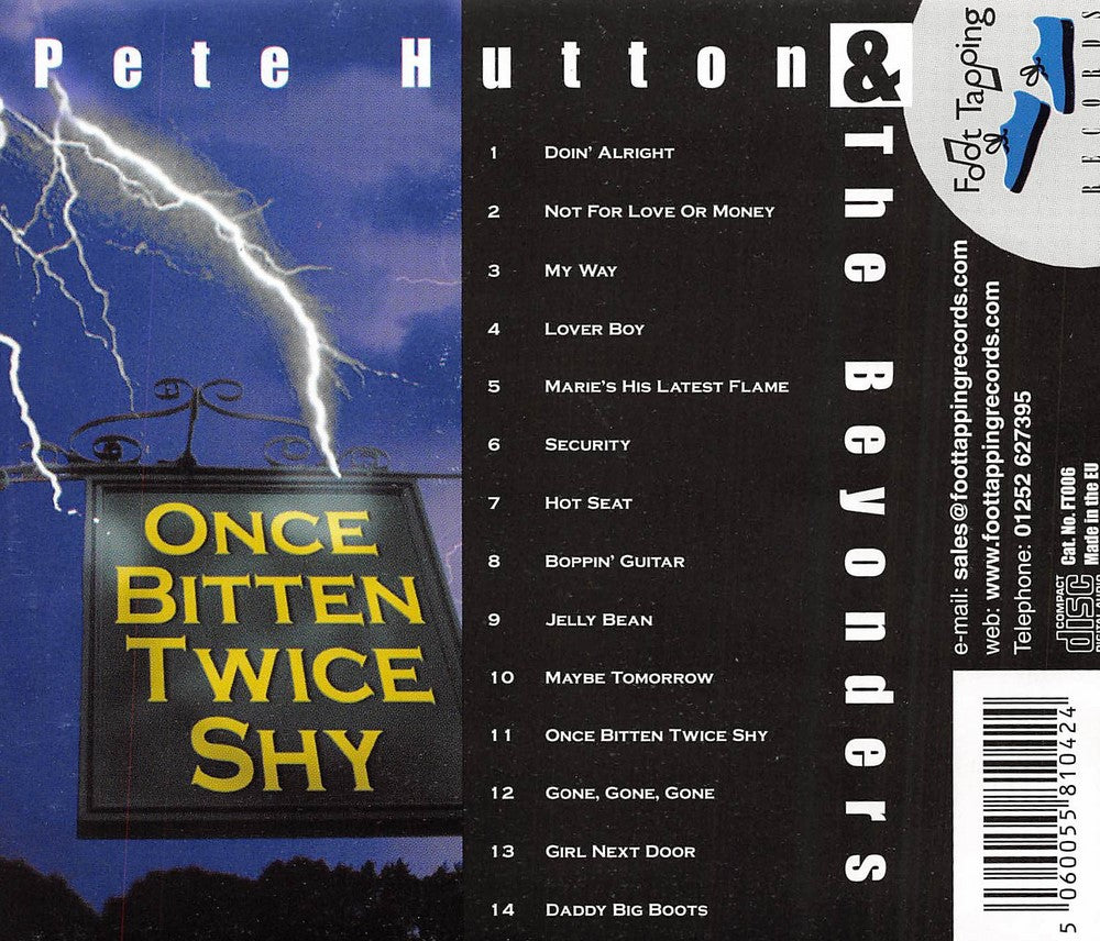 CD - Pete Hutton & The Beyonders - Once Bitten Twice Shy