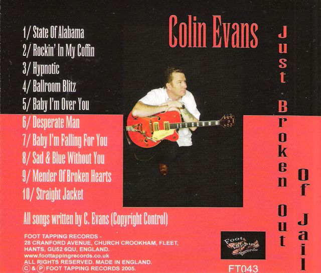 CD - Colin Evans - Just Broken Out Of Jail