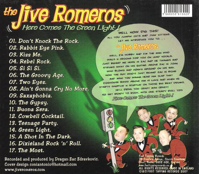 CD - Jive Romeros - Here Comes The Green Light