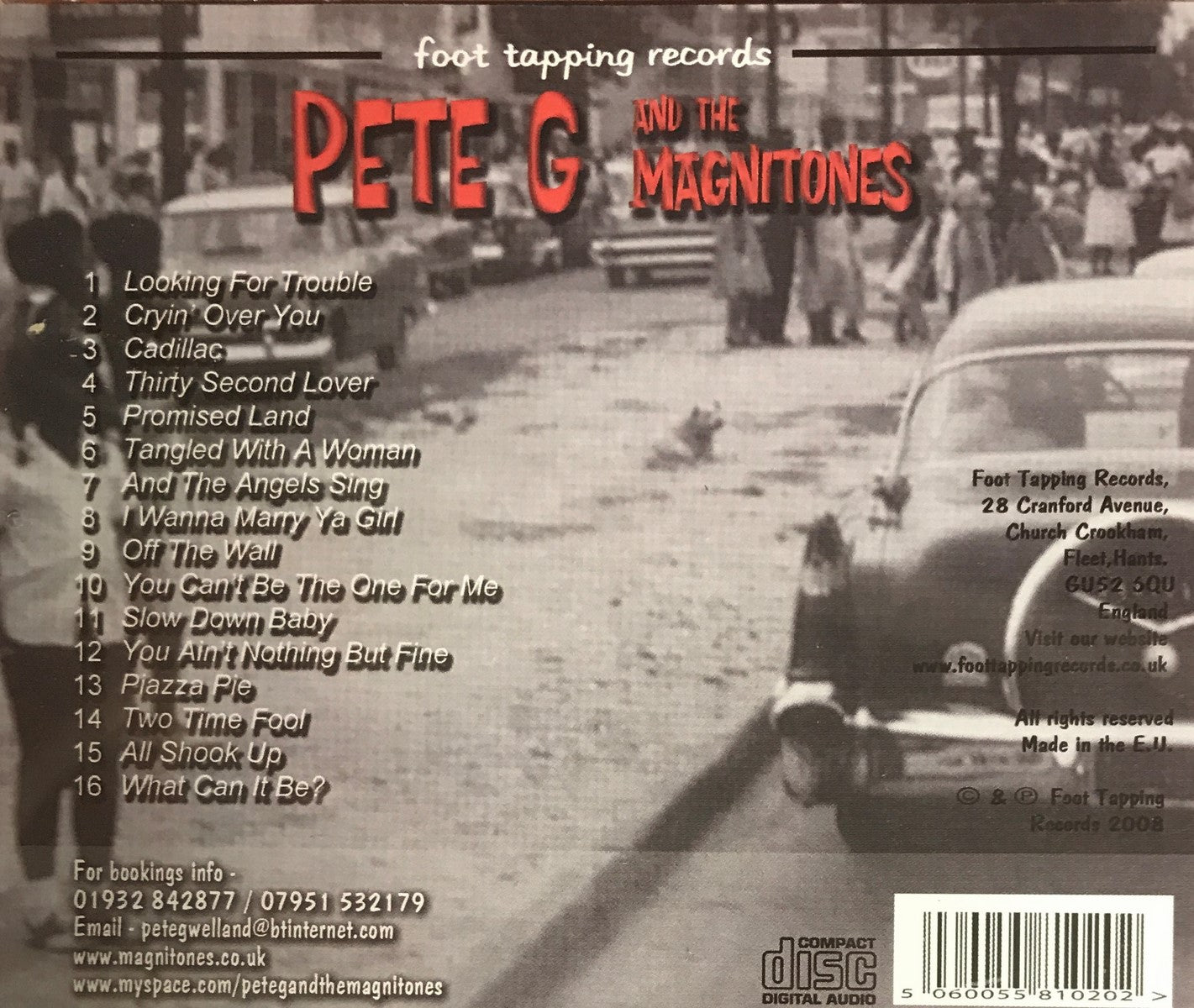 CD - Pete G & The Magnitones - Slow Down Baby