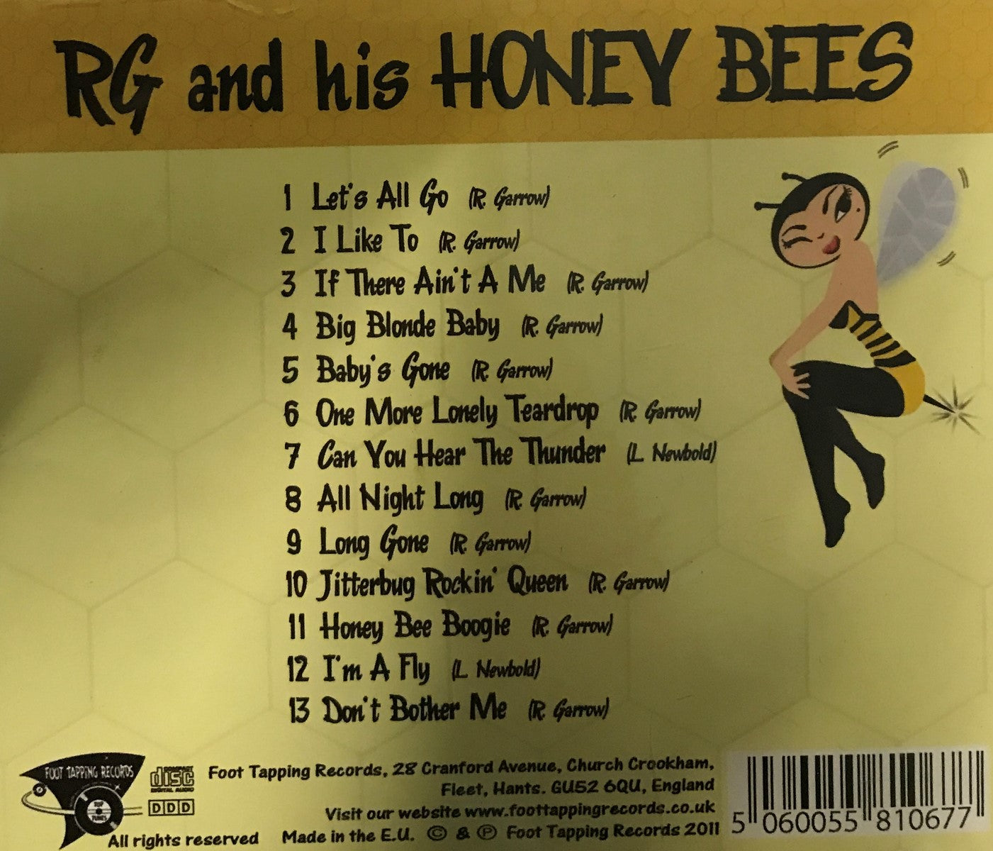 CD - RG And The Honey Bees - All Night Long