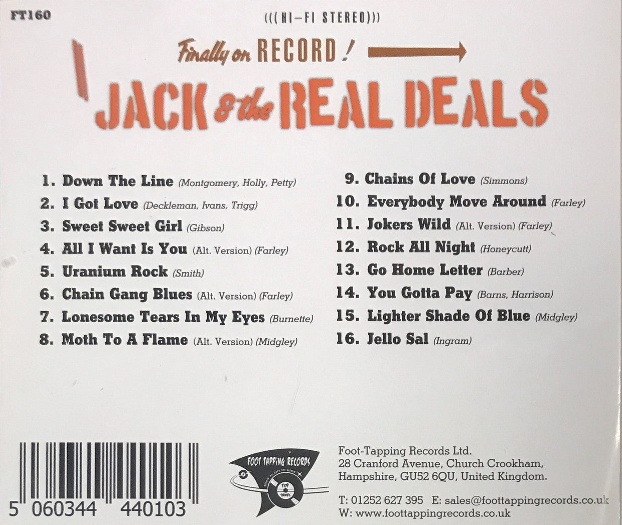 CD - Jack & The Real Deals - Chain Gang Blues