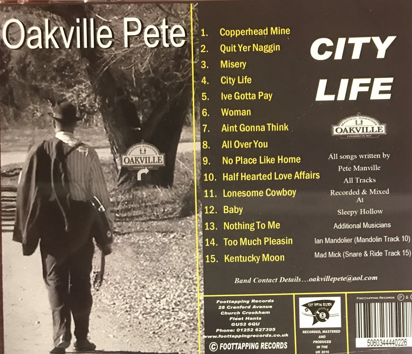 CD - Oakville Pete - City Life