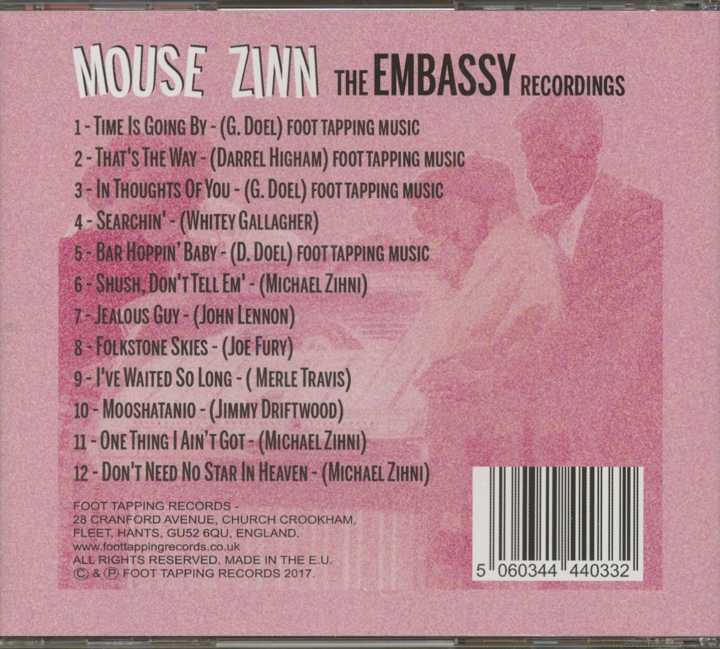 CD - Mouse Zinn - The Embassy Recordings