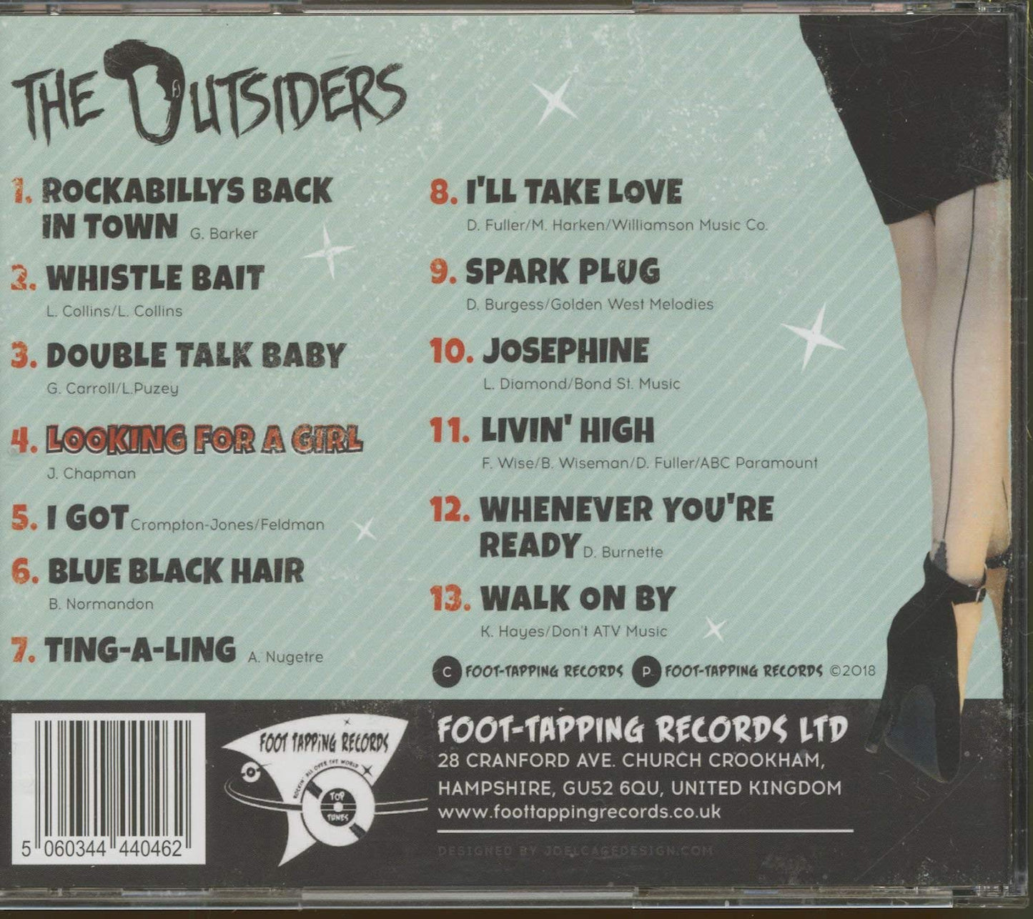 CD - Outsiders - Lookin' For A Girl