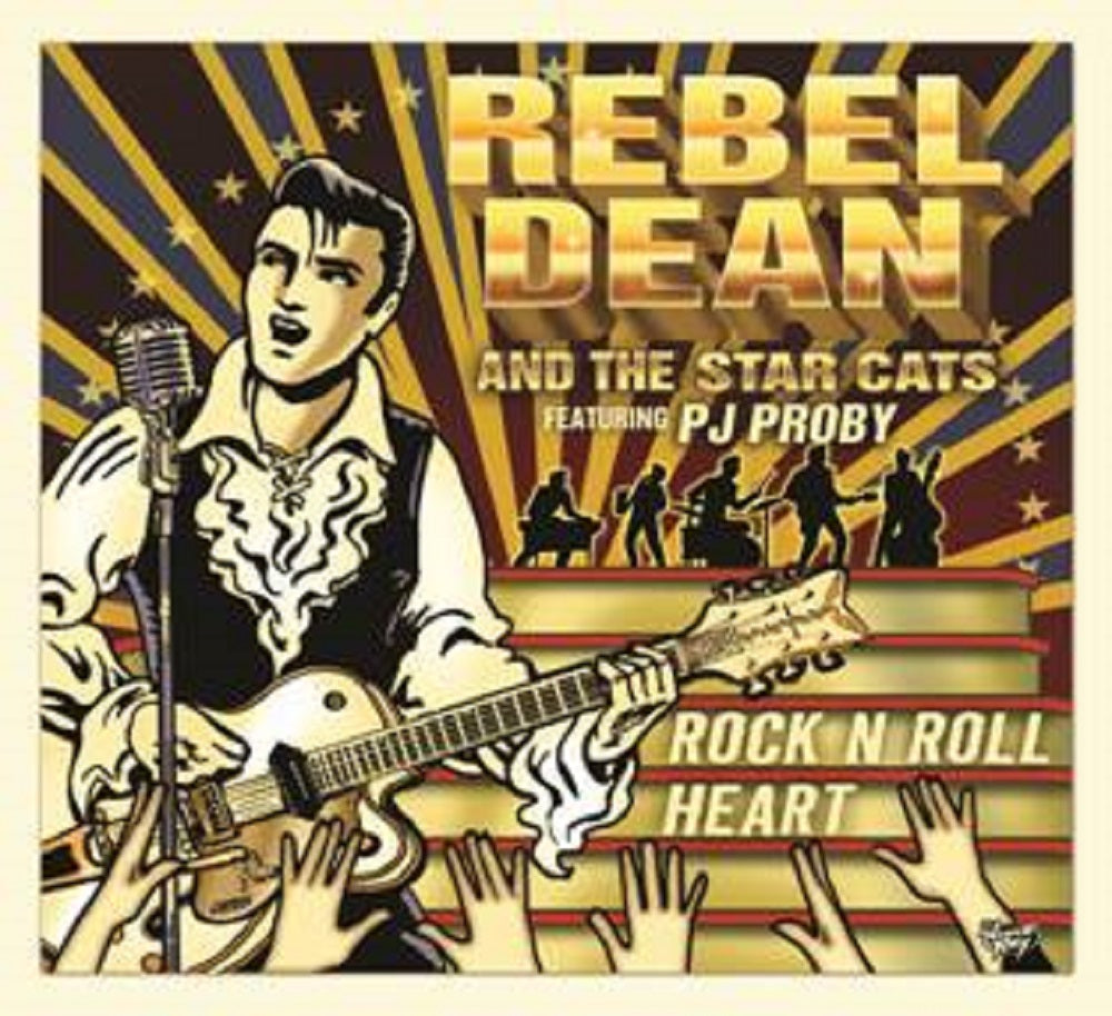 CD - Rebel Dean And The Starcats Featuring P.J. Proby - Rock'n'Roll Heart