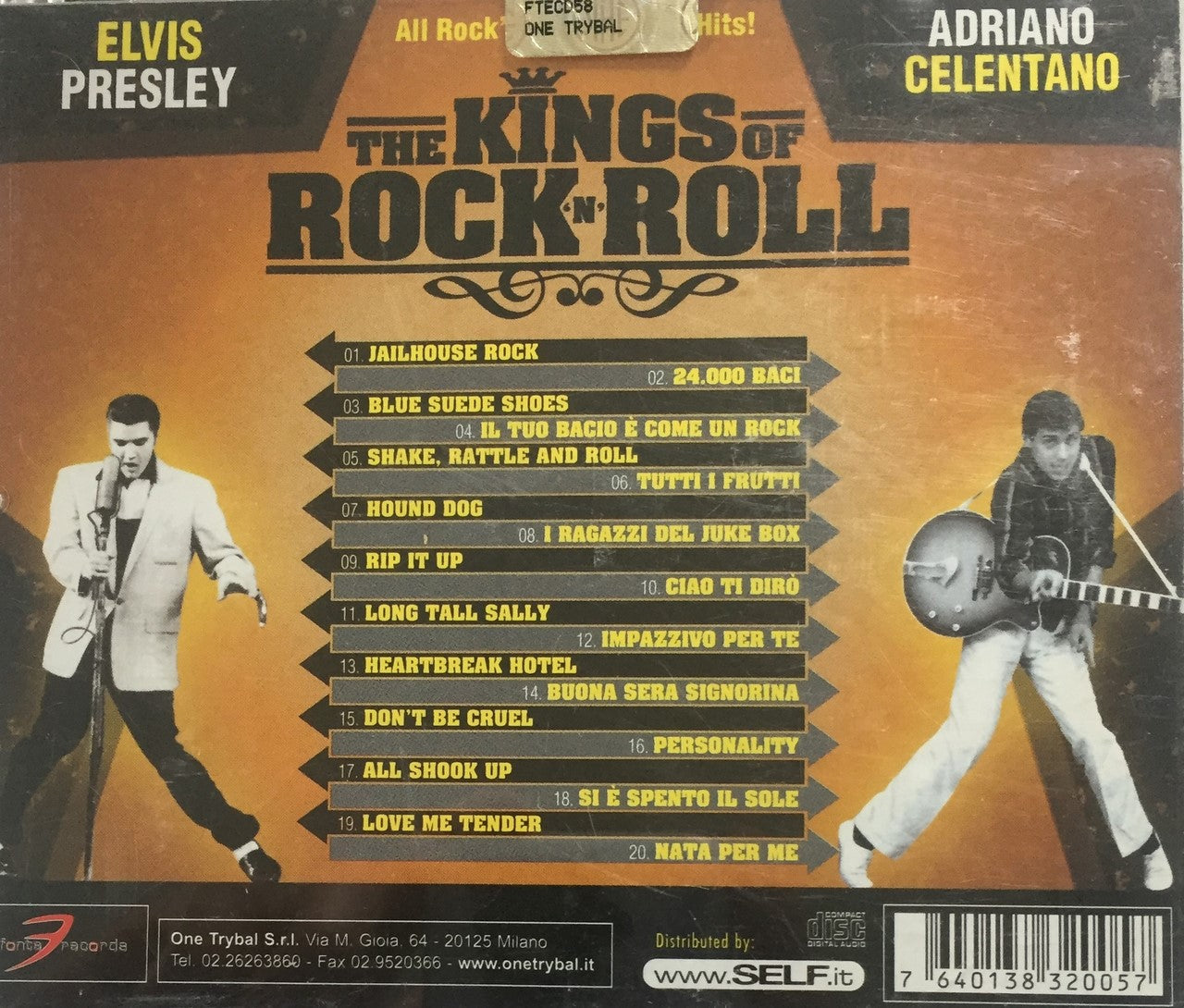 CD - VA - Elvis Presley vs. Adriano Celentano - The Kings of Rock'n'Roll