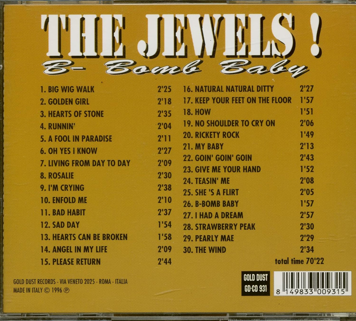 CD - Jewels - B-Bomb Baby