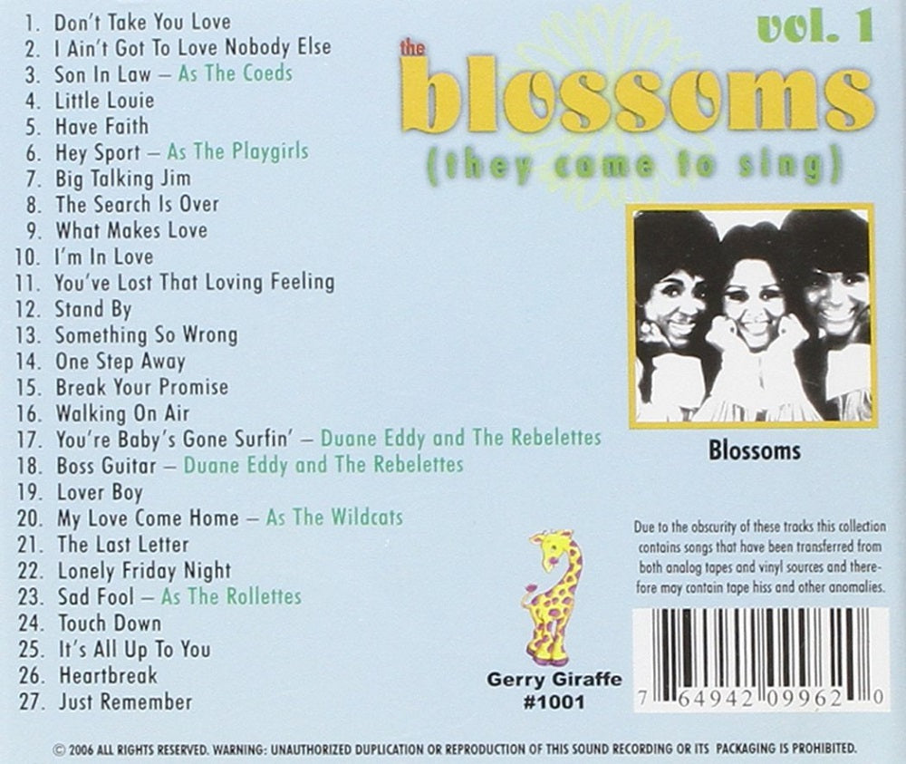 CD - Blossoms - They Came To Sing Vol. 1