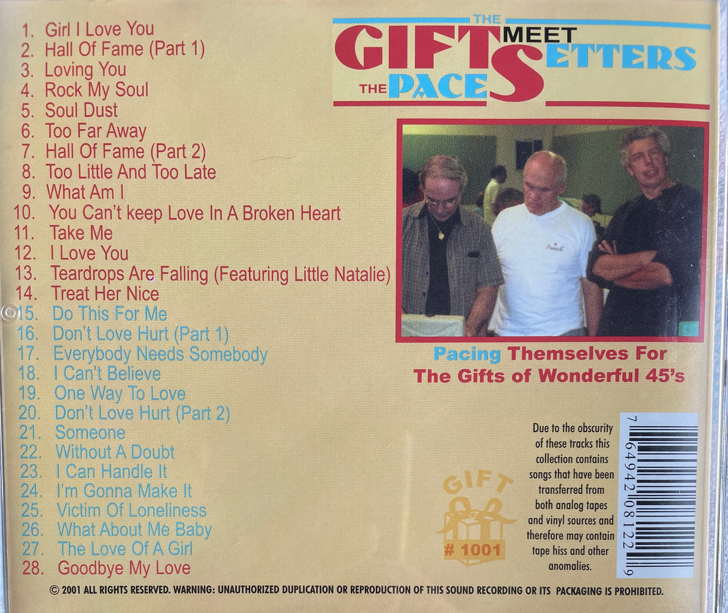 CD - Gifts Meet The Setters - The Pace