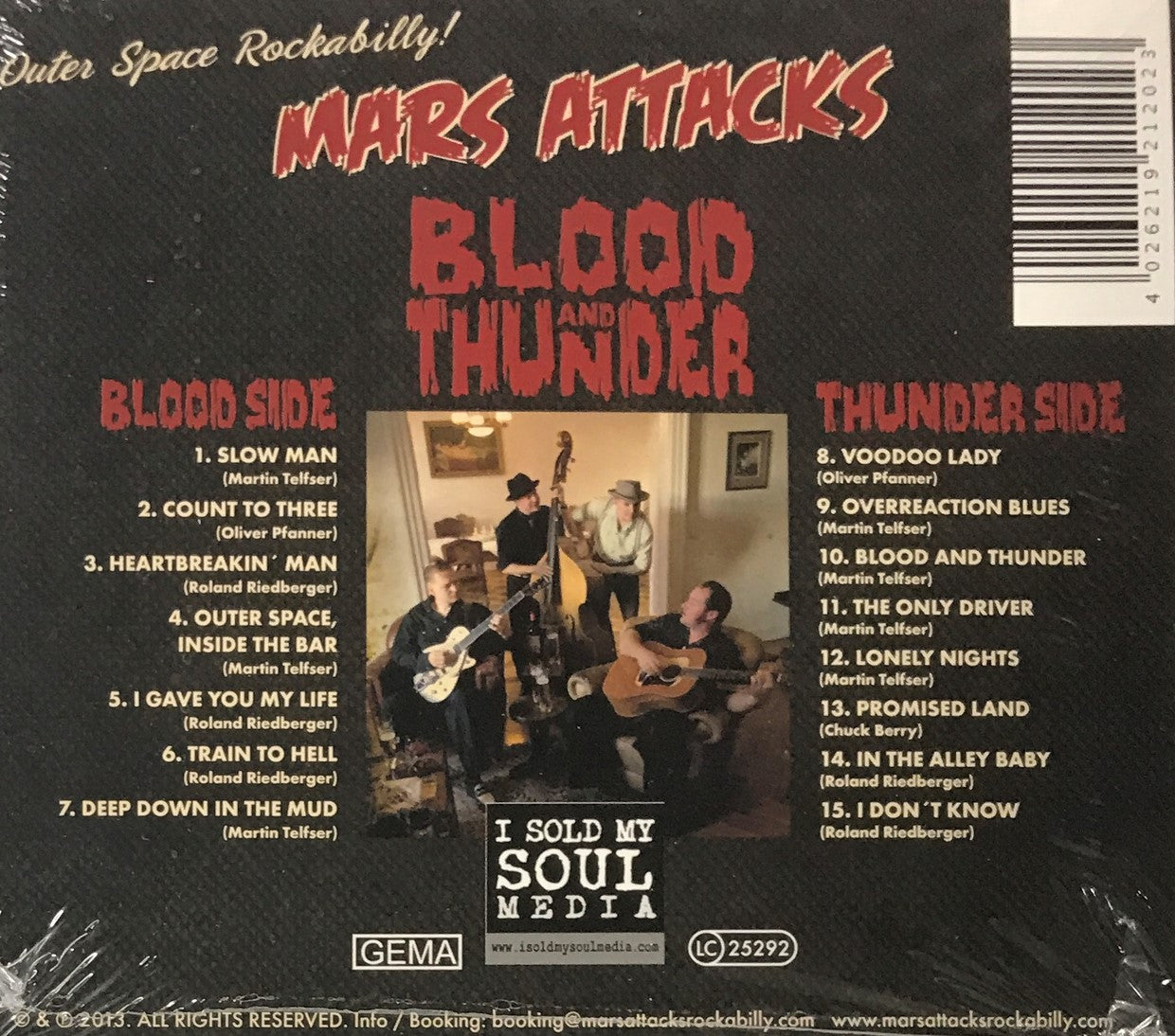 CD - Mars Attacks - Blood And Thunder