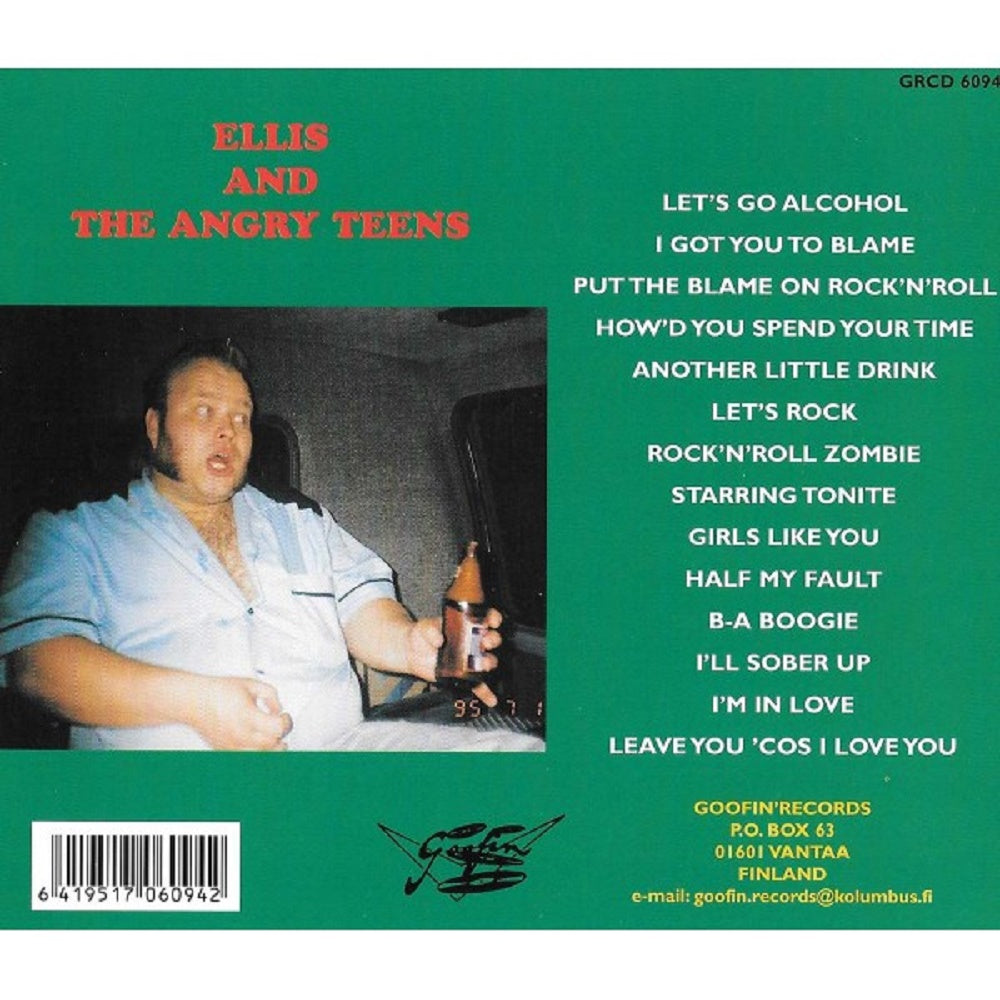 CD - Ellis & The Angry Teens - Put The Blame On Alcohol